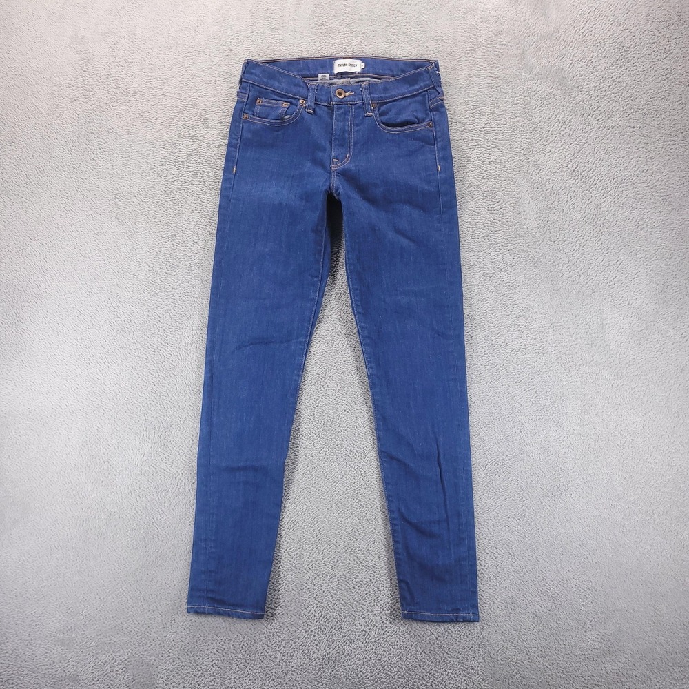 Taylor Stitch Jeans Womens 26 Blue Skinny Mid Rise Stretch Premium Minimalist